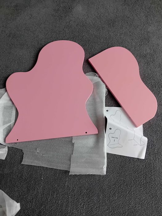Etajera roz 30 cm