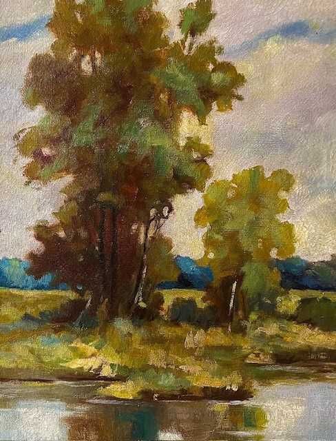 SUPERB -Tablou VECHI, ulei pe panza, MARE, 80x60cm+Rama, semnat