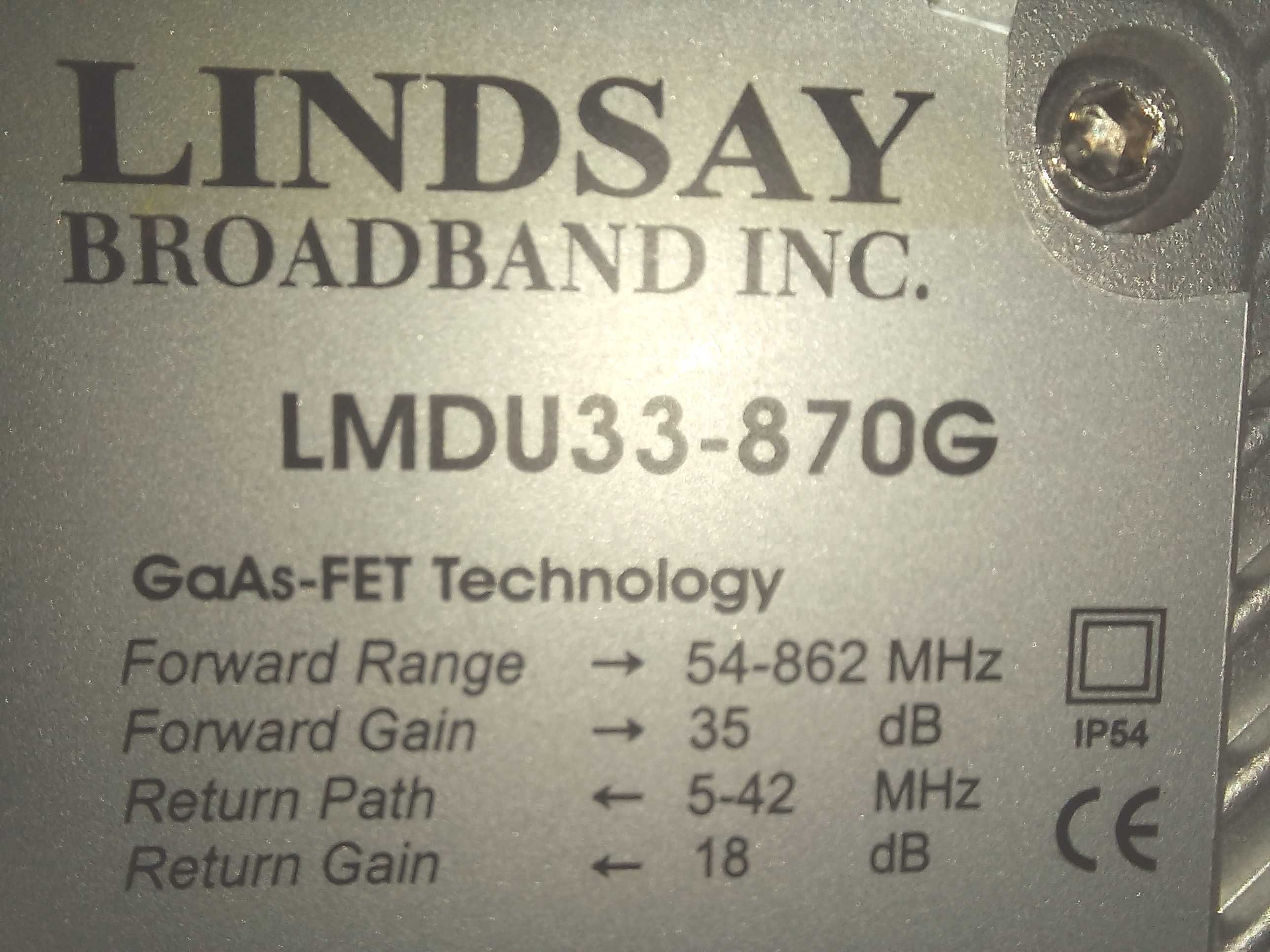 Усилитель ТВ сигнала  / LINDSAY LMDU33-870G
