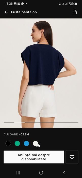 Pantaloni/fusta reserved marinea M