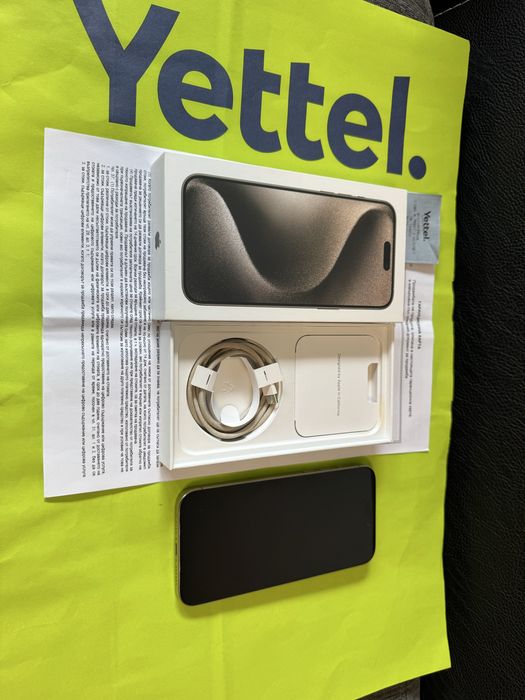 КАТО НОВ 256GB iPhone 15 Pro Max Yettel Гаранция 2026г. Natural