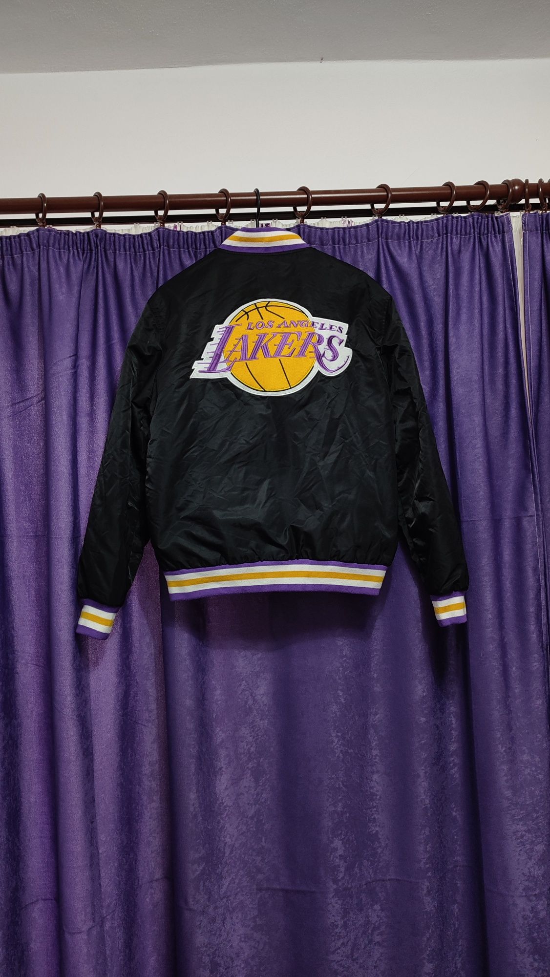 Jacketă Bomber Mitchell & Ness NBA LA Lakers