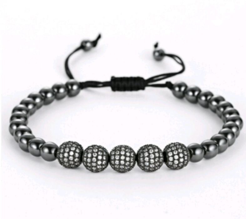 Bratari Anil Arjandas Lux Placate Aur Argint Cristale Swarovski unisex