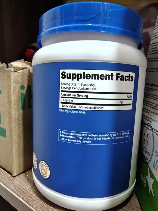 Продам 1кг Аргинин, L-Arginine, оригинал, США , nutricost