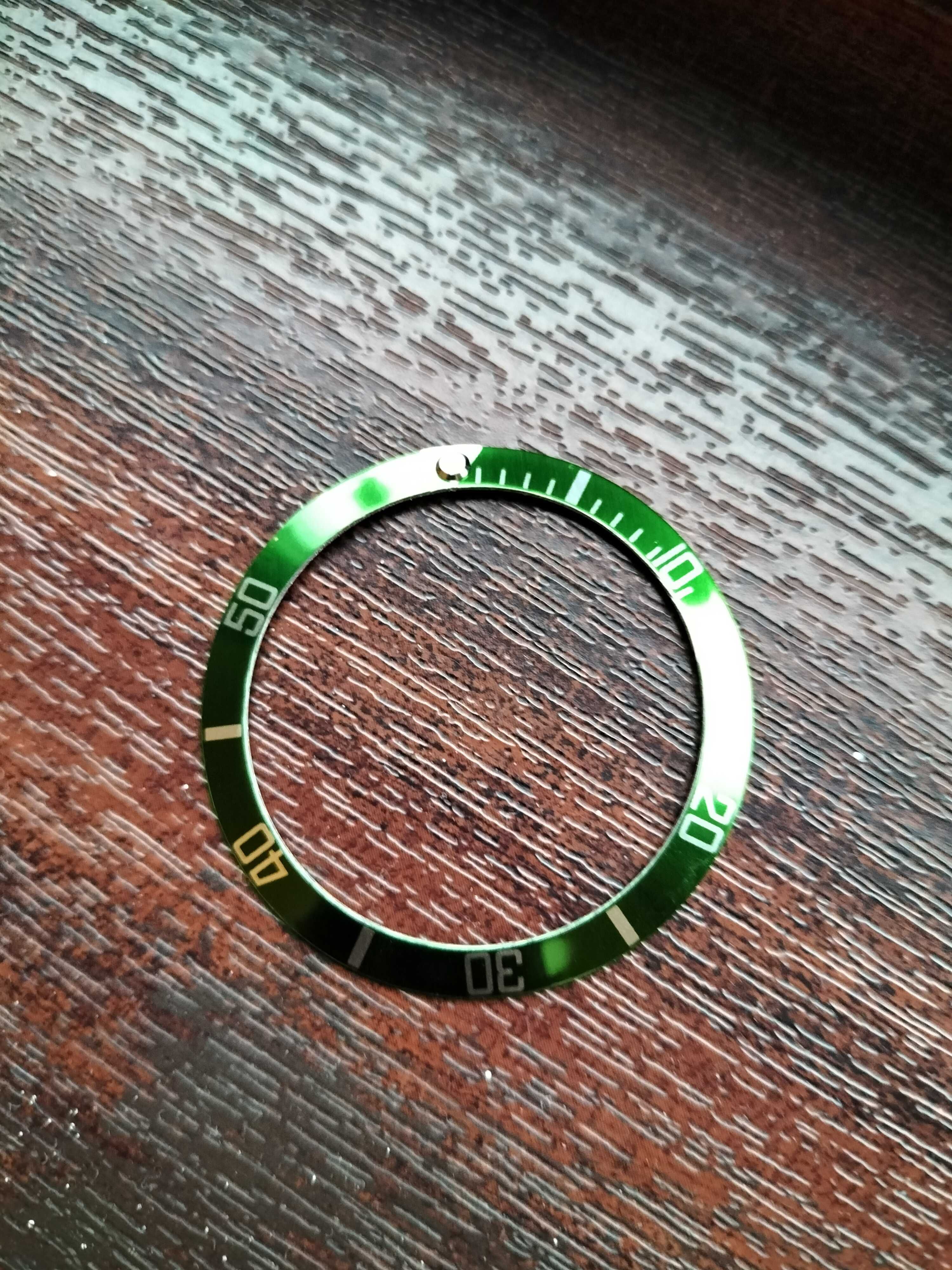 Bezel aluminiu verde pentru Rolex Submariner Vintage 16610 40mm