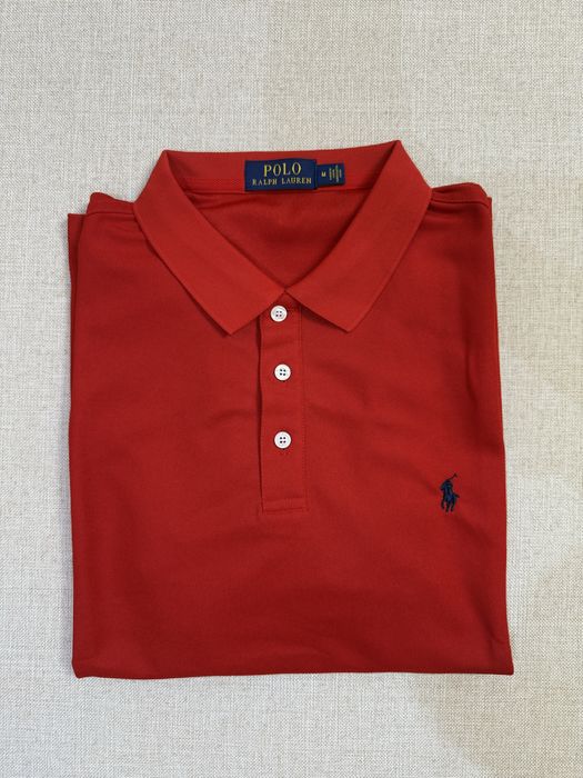 Tricou Polo Ralph Lauren - marimea M - rosu cu emblema albastra