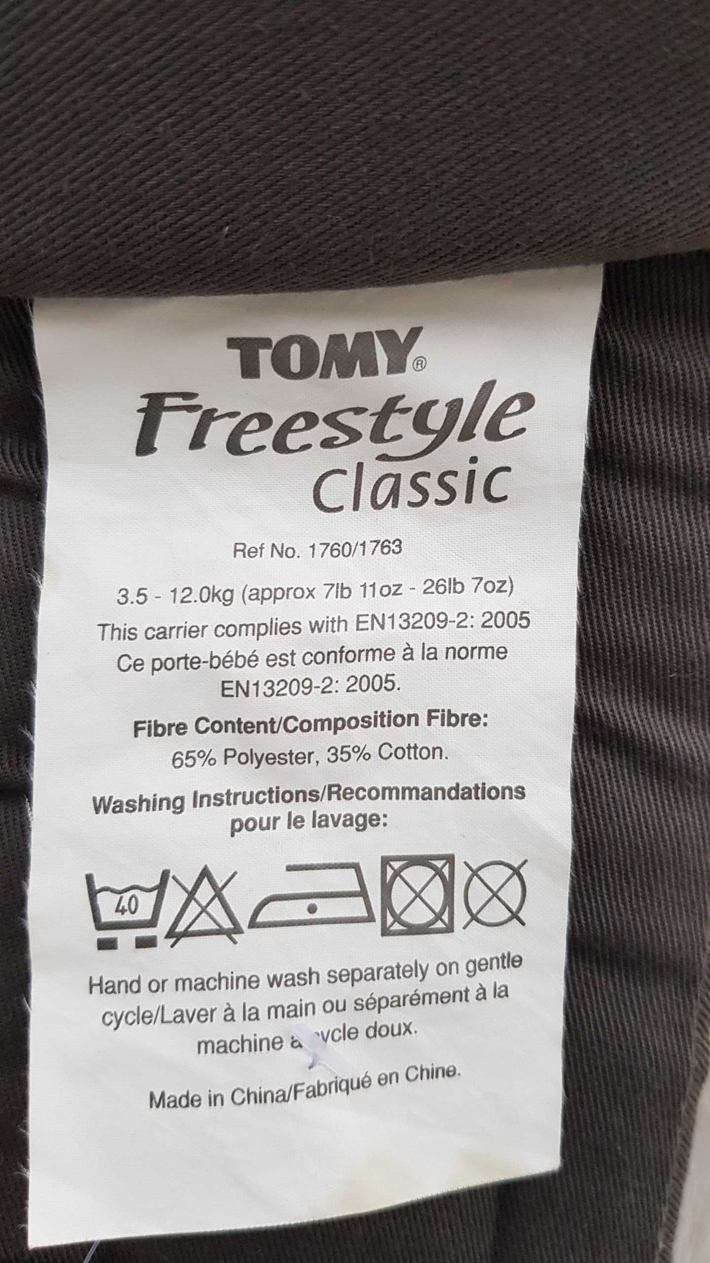 Кенгуру за бебеносене Tomy Freestyle  classic