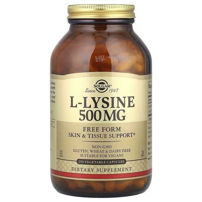 Solgar L-лизин L-Lysine Солгар л-лизин л-лезин 500 мг и  1000 мг