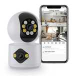 Въртяща мини WiFi камера 4mpx с два обектива Icsee, Xmeye app