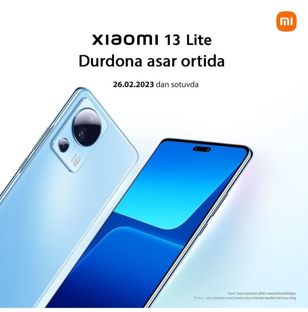 Xiaomi 13 layt 256\8 xotrasi