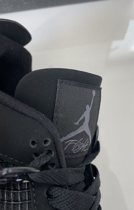 Air Jordan 4 Retro Black Cat Light Graphite Thunder Red Infrared
