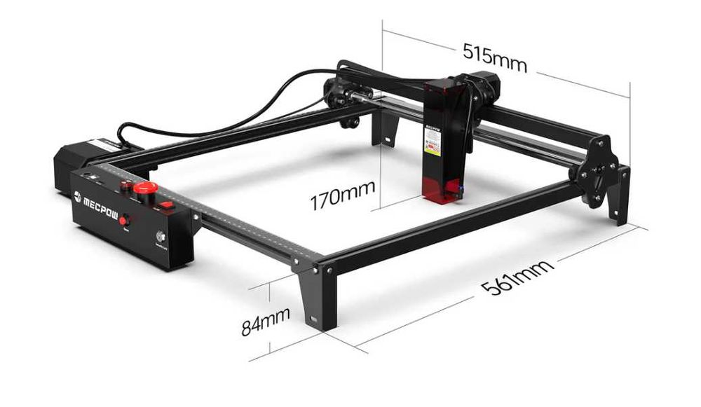 Laser CNC X3 Pro, 10W optic, 410x400mm + Air assist + Fagure - NOU