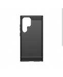 Samsung S23/S24/S25/PLUS/ULTRA - Husa Silicon Carbon Top Down Neagra