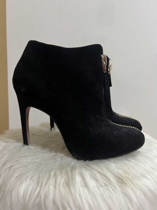 Botine cu toc Zara piele 36
