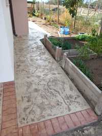 Изработка на щампован бетон за вашата градина