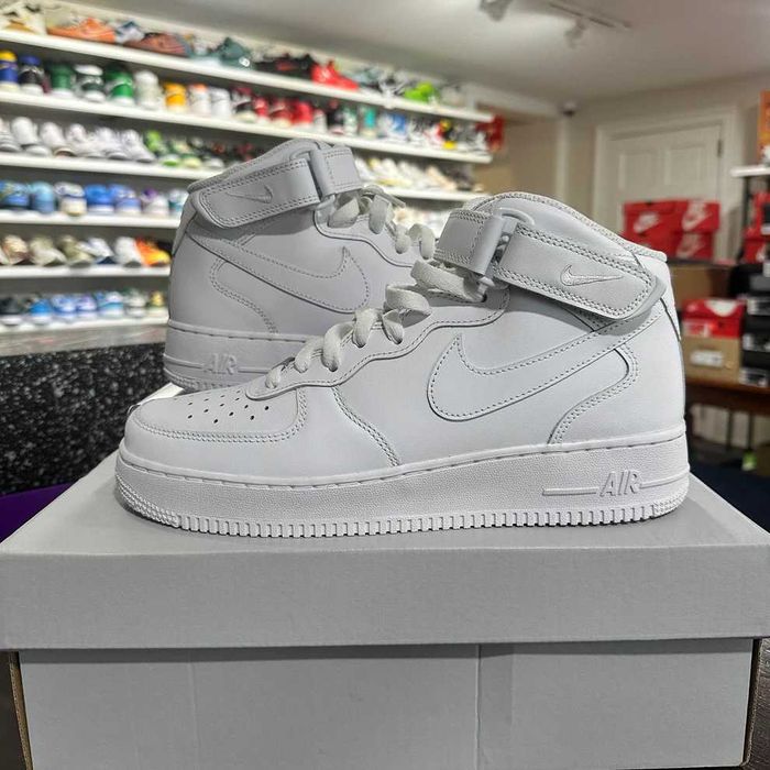 #STOC NOU# Nike Air Force 1 Mid Triple White - LIVRARE VERIFICARE -