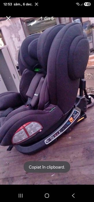 Scaun auto de bbelusi cu poziție de somn şi rotire 360 grade nou

350