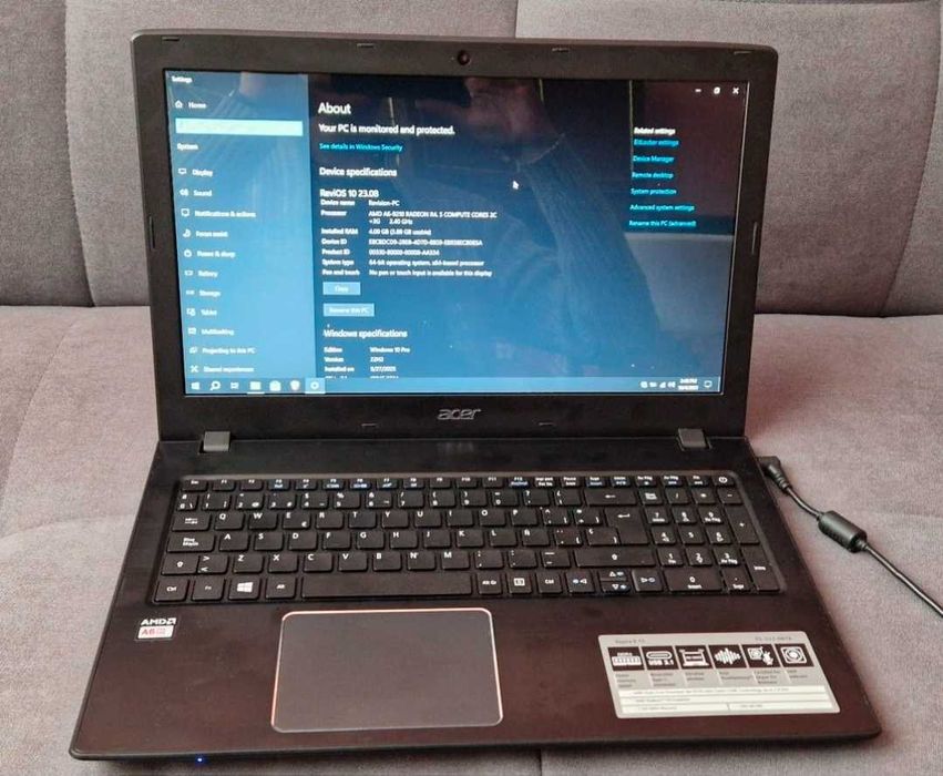 Laptop Acer 4gb ddr4 ssd m2 win 10 si counter strike 1.6