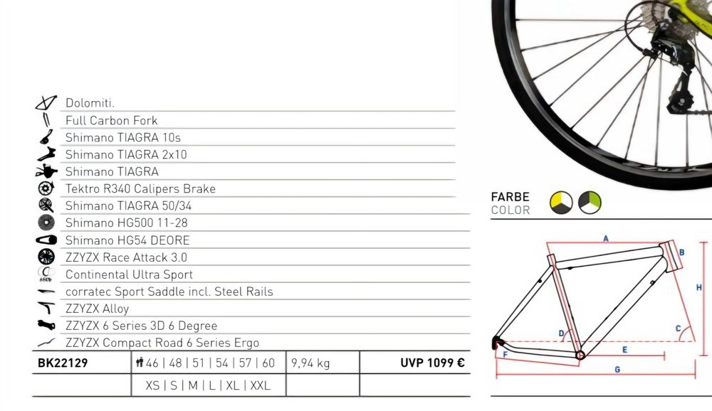 Cursiera Corratec Dolomiti