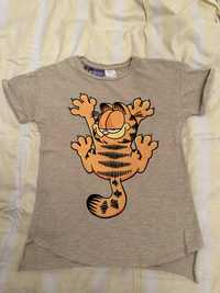 Tricou Zara cu Garfield, mar. 116 (6 ani), potrivit si pt. 8 ani