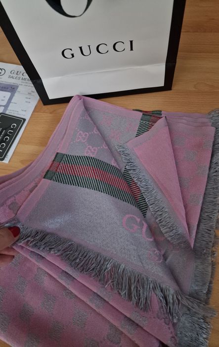 Esarfa/sal damă cu 2 fețe, super model, saculet, etichetă