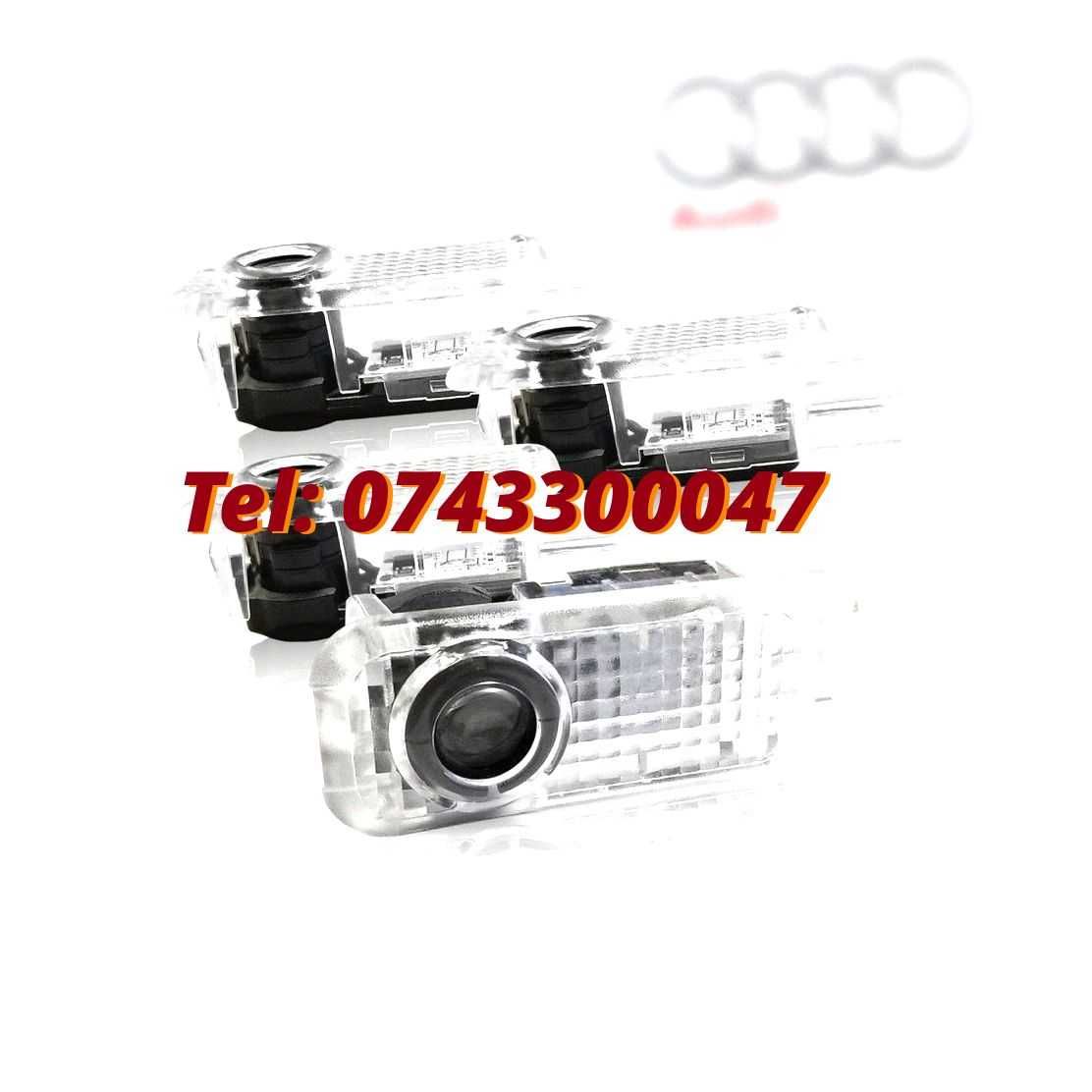 Lumini Usi Audi A1 A3 A4 A5 A6 A7 A8 Q3 Q5 Q7 Logo Proiectoare Dedica