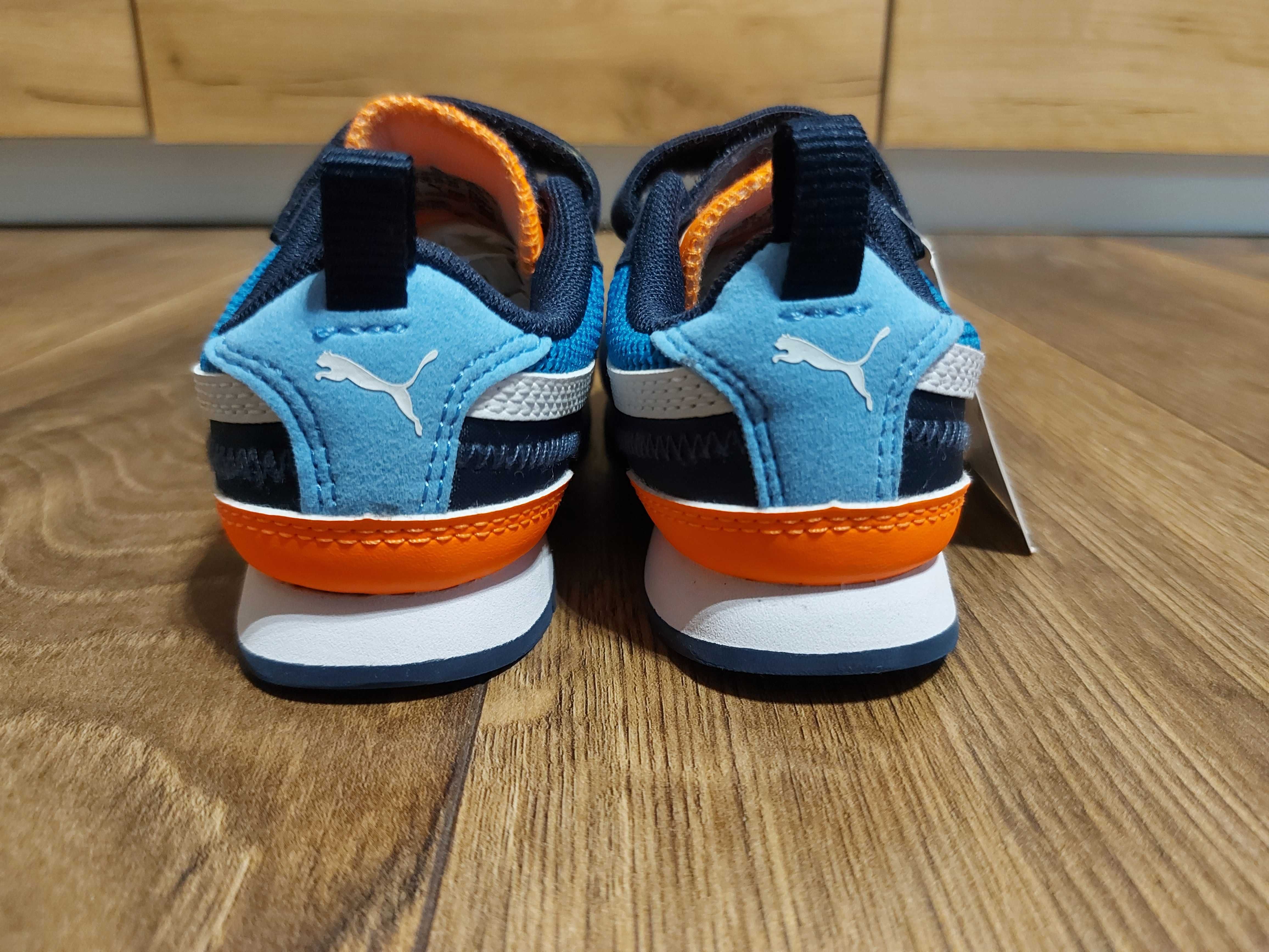 Adidasi Puma Kinderfit copii, noi, nr.25, albastru/orange