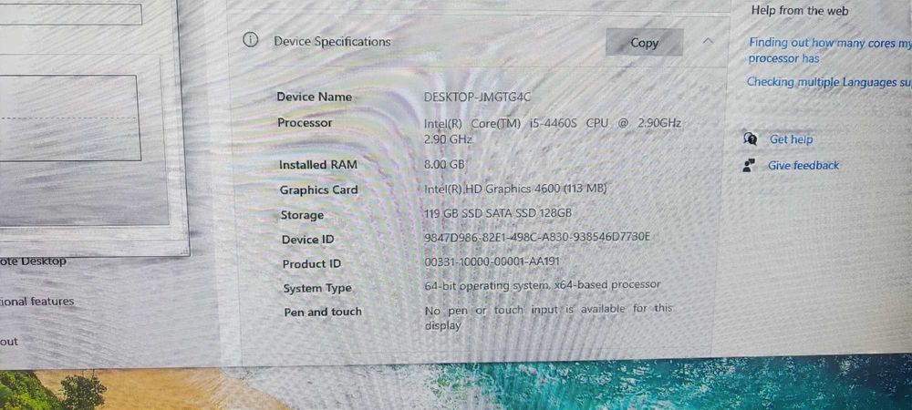 Unitate Calculator PC Lenovo E73 Intel i5-4460S 8 GB RAM SSD Nou 128GB