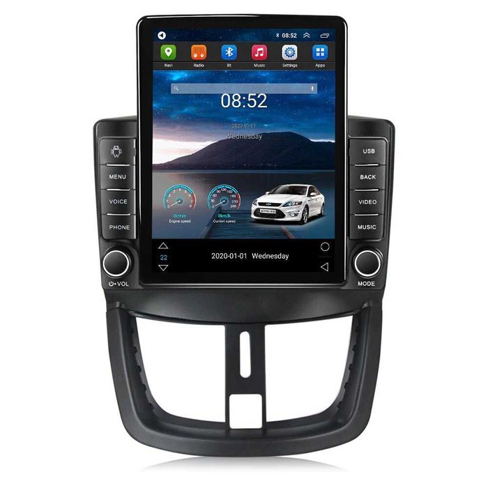 Navigatie Peugeot 207 din 2006 - 2015 Ecran TESLA 9.7 inch 4GB RAM