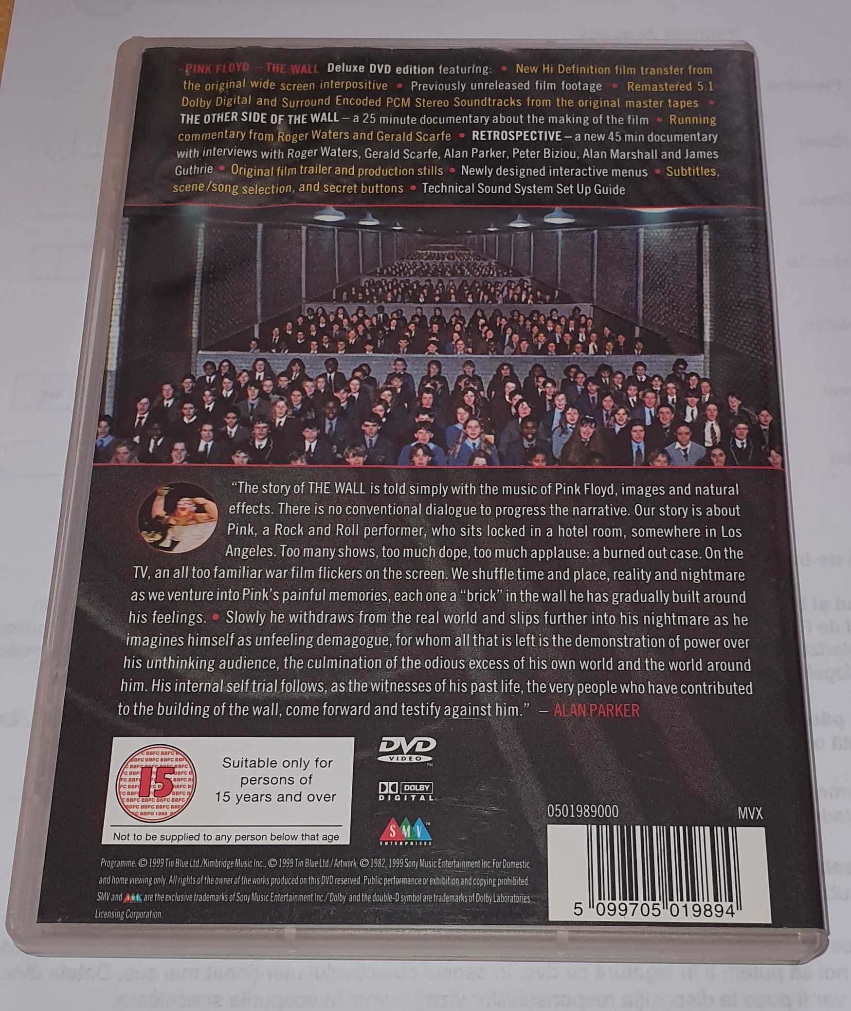 DVD original  Pink Floyd - The Wall filmul