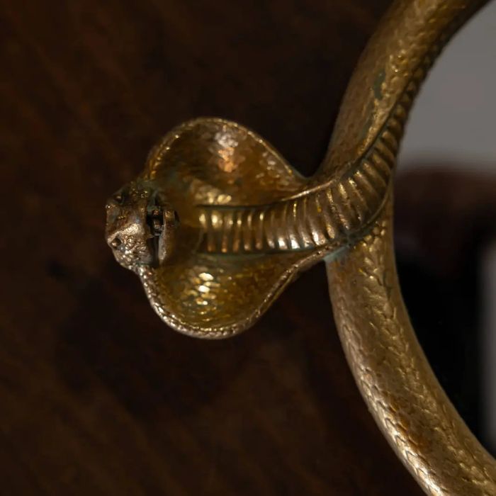 Oglindă rotundă cu sarpe