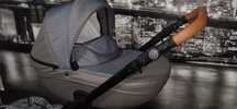 Ofertă!Cărucior/căruț copii 3 în 1(sport+landou+scaun auto)Testat ADAC