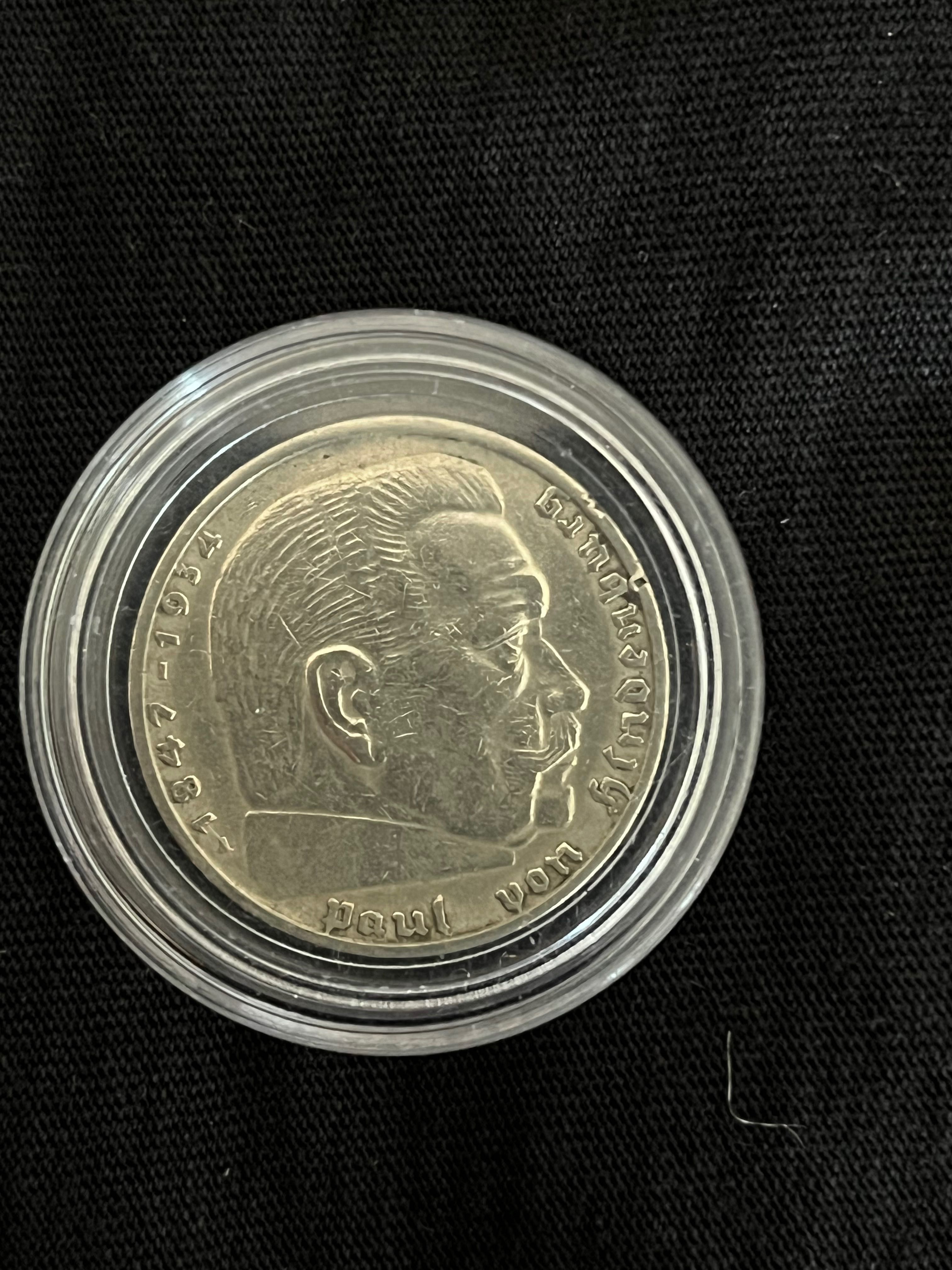 Рядка Сребърна Монета от Германия - 2 Reichsmark 1937