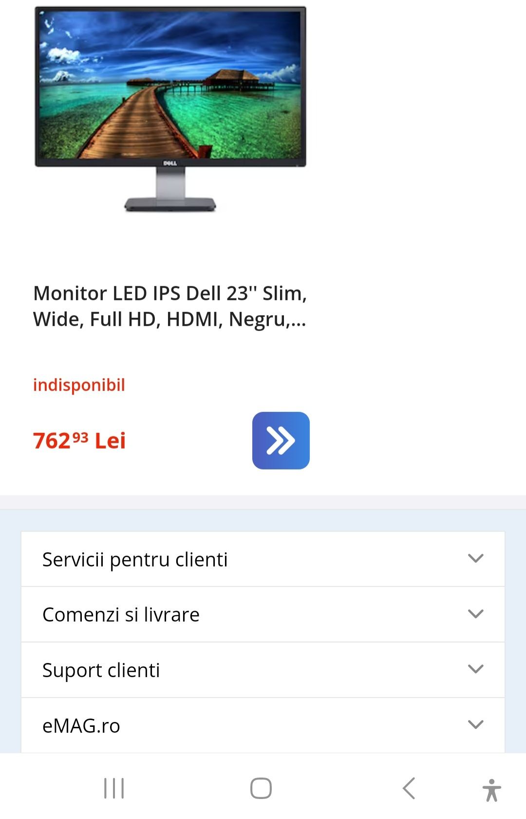 Monitor LED IPS Dell 23" Slim, Wide, Full HD
HDMI, Negru, S2340L
4.60