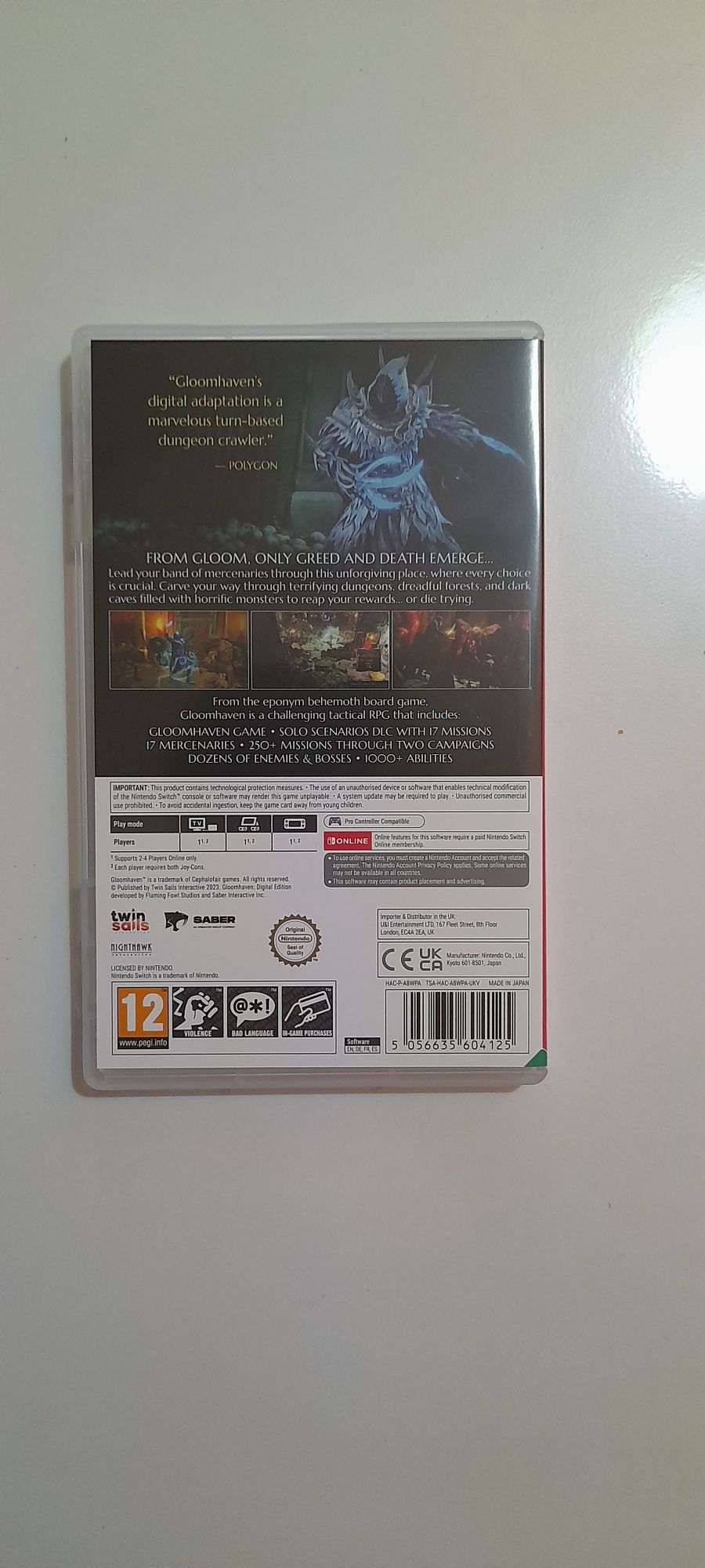 Gloomhaven Mercenaries Edition Nintendo Switch