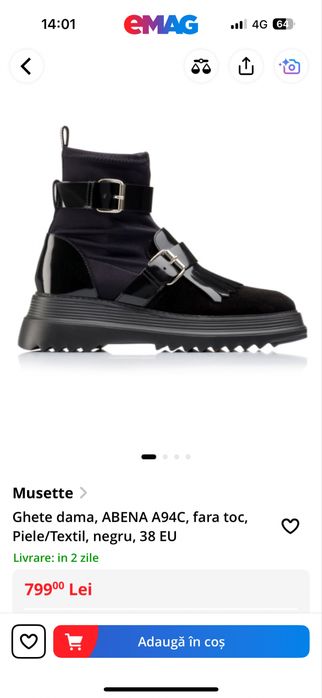 Ghete Musette Abena NOI marimea 37