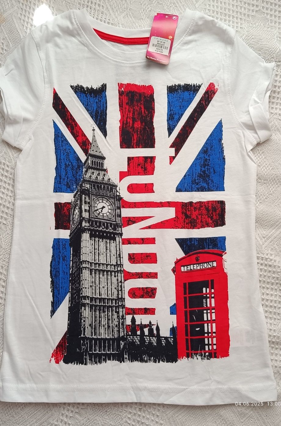 Тениска нова, Primark, 9-10г, 140см