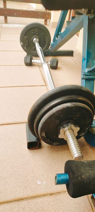Set fitness banca, gamtere ,haltera