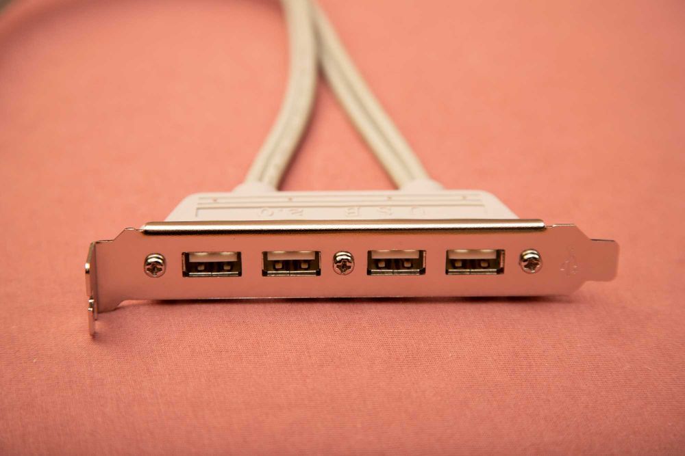 Bracket USB dual 4 port