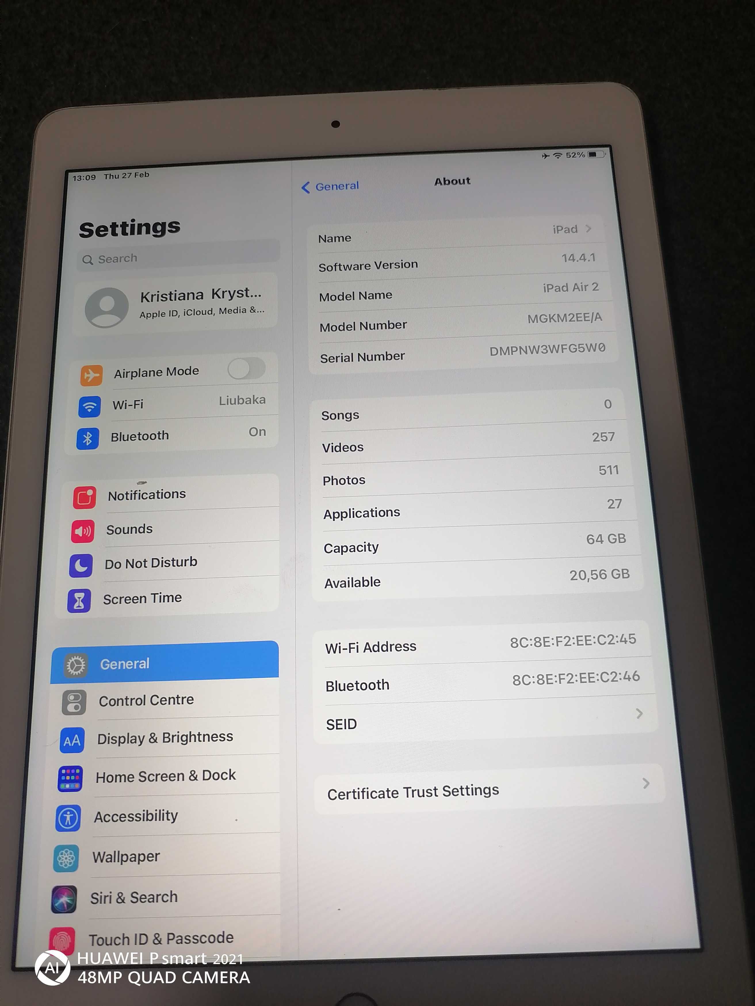 Таблет IPad Air2 A1566