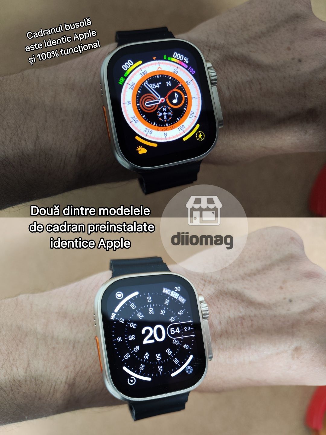 Ceas smartwatch ULTRA HK8 Pro 49mm cu SuperAMOLED cu AOD si DualCore