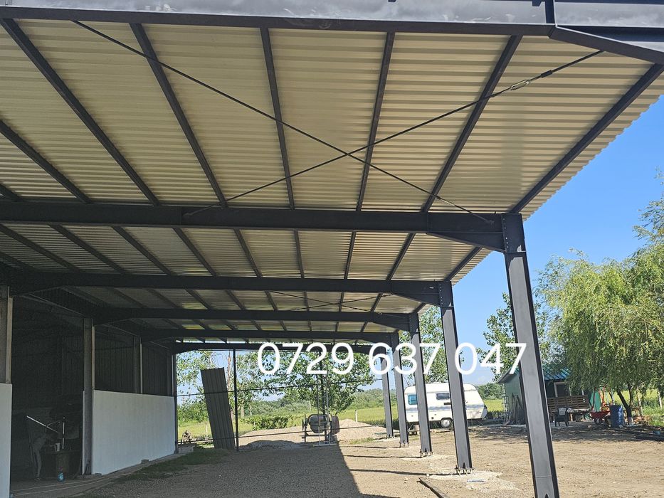 Vand hale metalice 10cu30 m hala se pode vede la falciu