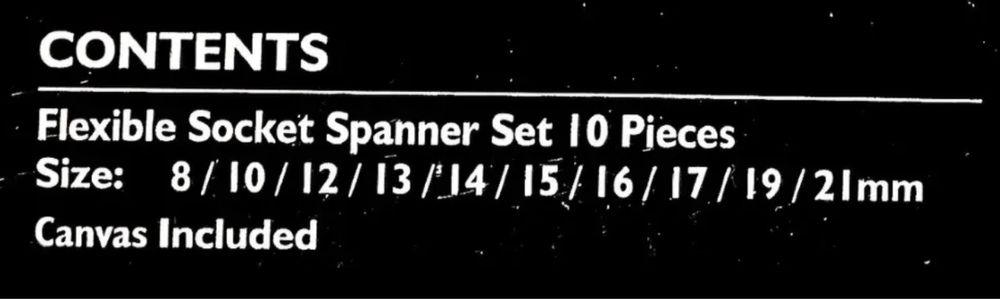 Комплект глухи звездогаечни ключове JCB – 10ч , 8-21мм , 5010R