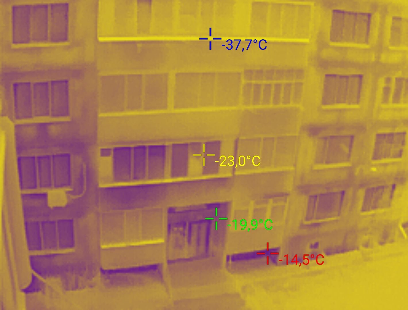 Тепловизор проверка тепловизором батареи окна стены теплый пол тепло