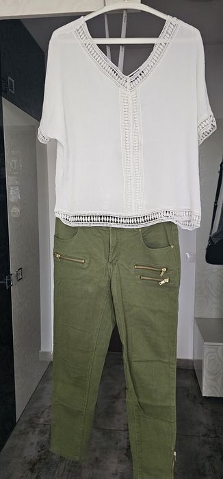 Pantalon casual H&M și bluză gen ie