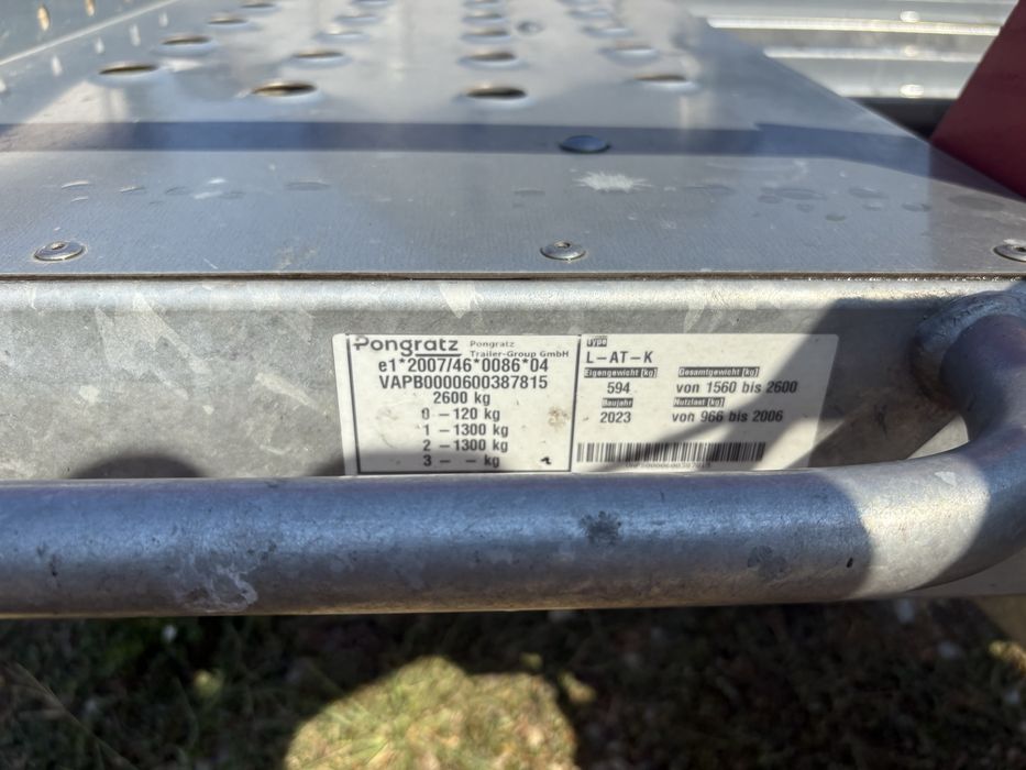 Platforma remorca pongratz basculabila /2600kg/2023