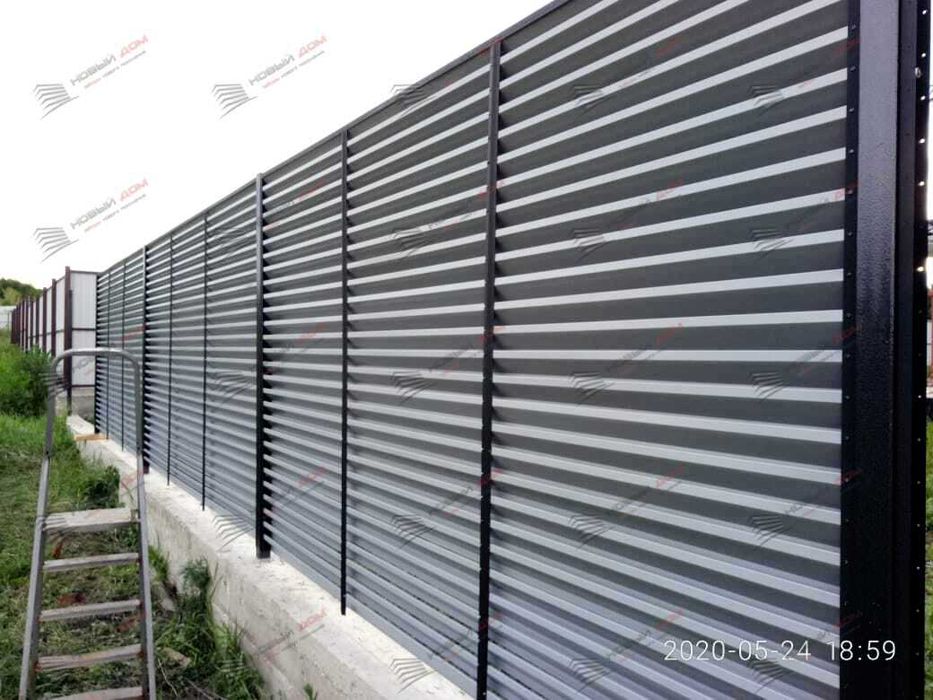 Забор жалюзи еврожалюзи