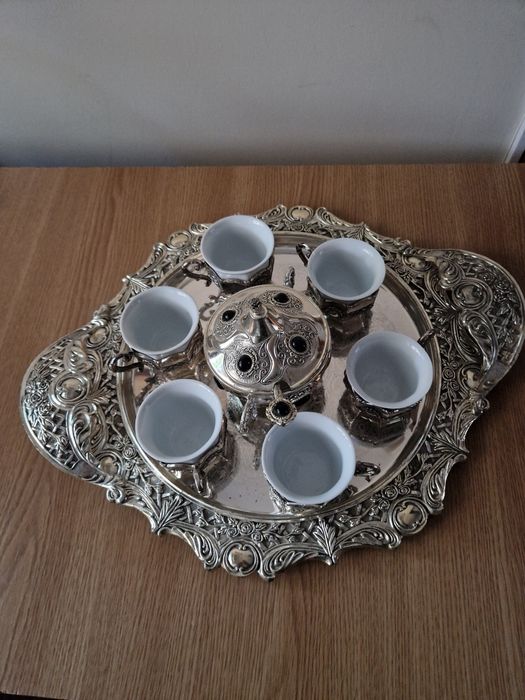 Set cafea argintat