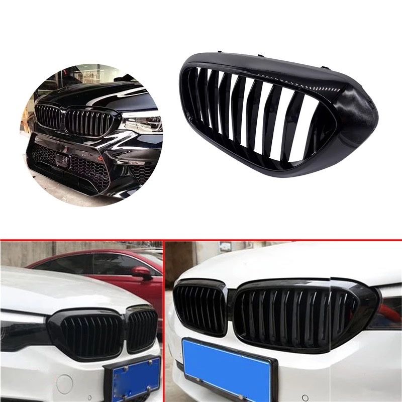 Grila Nari bara fata simple o bara Piano Black Bmw M seria 5 G30 G31