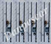 SET 4 Lansete Crap GS2 3,6m + 4 Mulinete  KT6000+4 ROLE 300M FIR